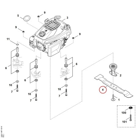 Lama WA417020106 ORIGINALE STIHL | NewgardenParts.com
