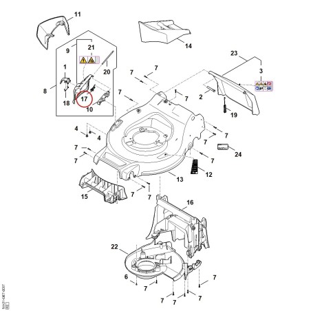 Torsion spring WA417034900 ORIGINAL STIHL | NewgardenParts.com