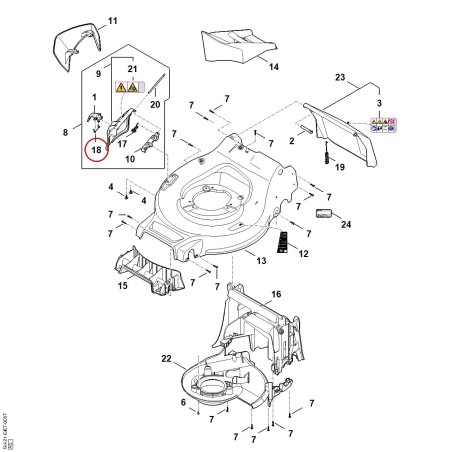 Resorte con patas WA417034905 ORIGINAL STIHL | NewgardenParts.com