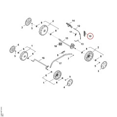 Resorte de tracción WA417035100 ORIGINAL STIHL | NewgardenParts.com