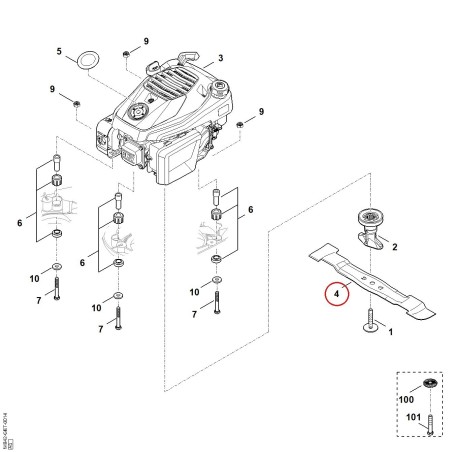 Blade WA427020101 ORIGINAL STIHL | NewgardenParts.com