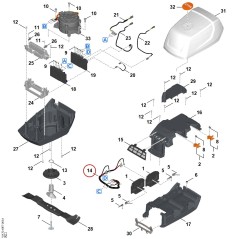 Mazo de cable WA704302210 ORIGINAL STIHL | NewgardenParts.com