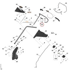 Protección del cable WA704422800 ORIGINAL STIHL | NewgardenParts.com
