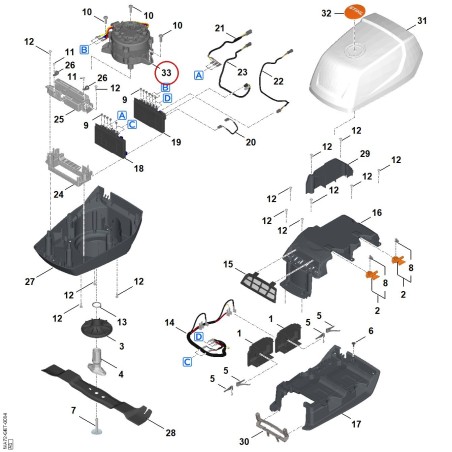 Motor eléctrico WA706000200 ORIGINAL STIHL | NewgardenParts.com