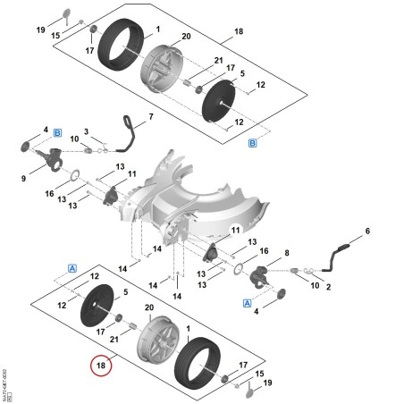 Wheel WA707000400 ORIGINAL STIHL | NewgardenParts.com
