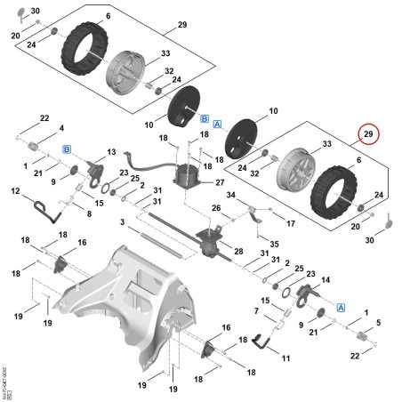 Wheel WA707000415 ORIGINAL STIHL | NewgardenParts.com