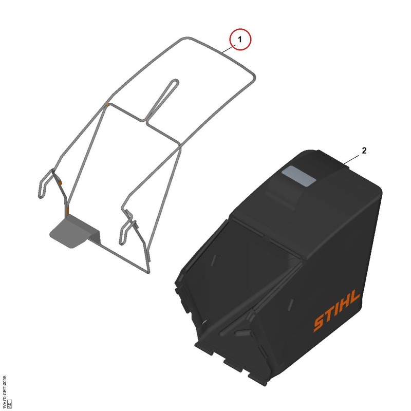 Châssis WA707003100 ORIGINAL STIHL