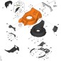 Carcasa WA707008500 ORIGINAL STIHL
