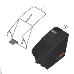 Catcher bag WA707009700 ORIGINAL STIHL | NewgardenParts.com