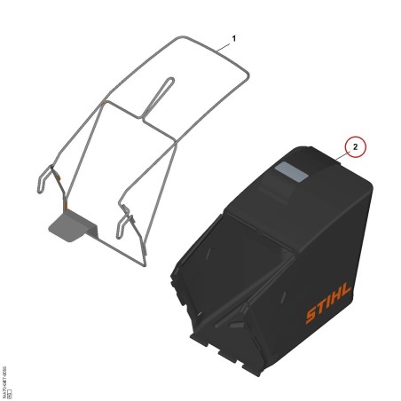 Catcher bag WA707009700 ORIGINAL STIHL | NewgardenParts.com