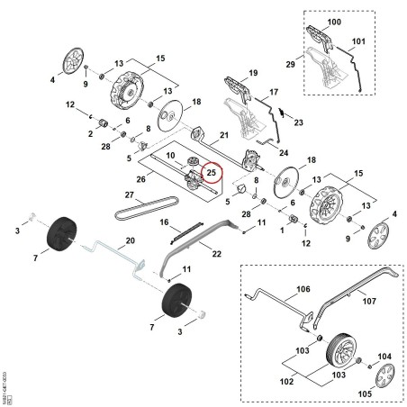 Keilriemenscheibe WB217041000 ORIGINAL STIHL | NewgardenParts.com