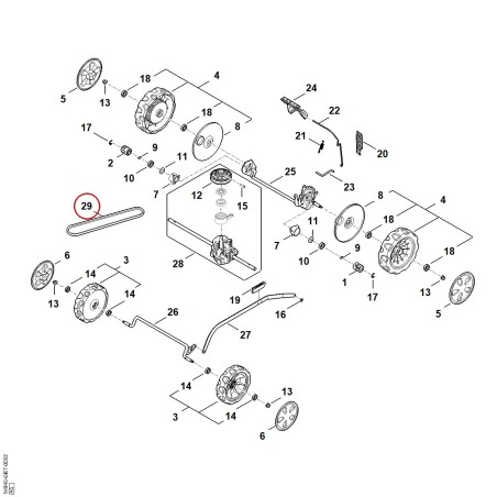 V-belt WB417042105 ORIGINAL STIHL | NewgardenParts.com