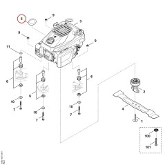 Targhetta WB419670105 ORIGINALE STIHL | NewgardenParts.com