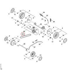 Correa trapezoidal WB427042100 ORIGINAL STIHL | NewgardenParts.com