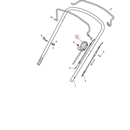 Gaszug 181005528/0 ORIGINAL STIGA | NewgardenParts.com