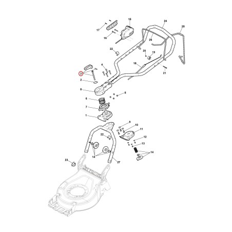 Poignée d'assemblage 381103382/1 ORIGINAL STIGA | NewgardenParts.com