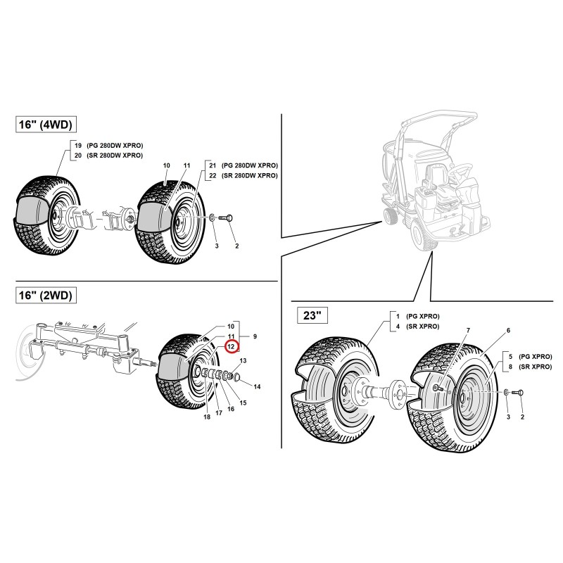 "ROUE 5.50X8"" 2WD" 95421110001