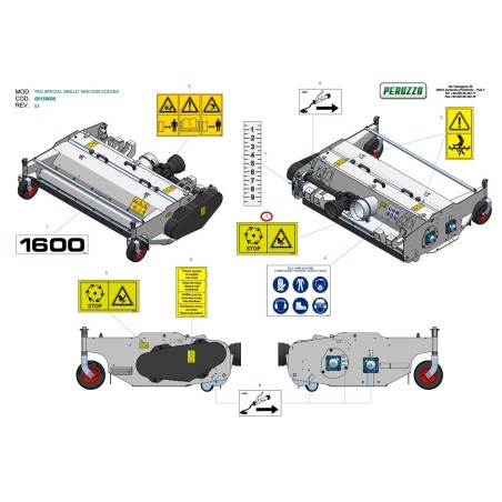 DEZ. VERLETZUNGSGESETZ FÜR DIE HAND. STOP (5 650) 29005650 ORIGINAL PERUZZO | NewgardenParts.com