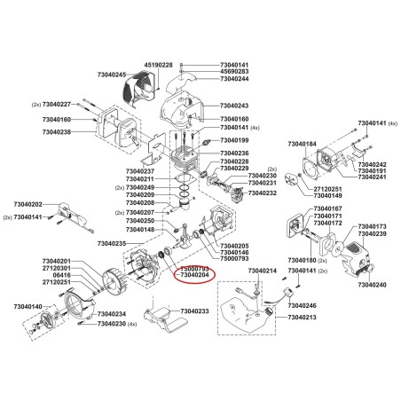 Paraolio per decespugliatori TONINO LAMBORGHINI 73040204 044534 | NewgardenParts.com