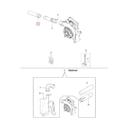 Tubo 56550073R ORIGINAL OLEOMAC | NewgardenParts.com