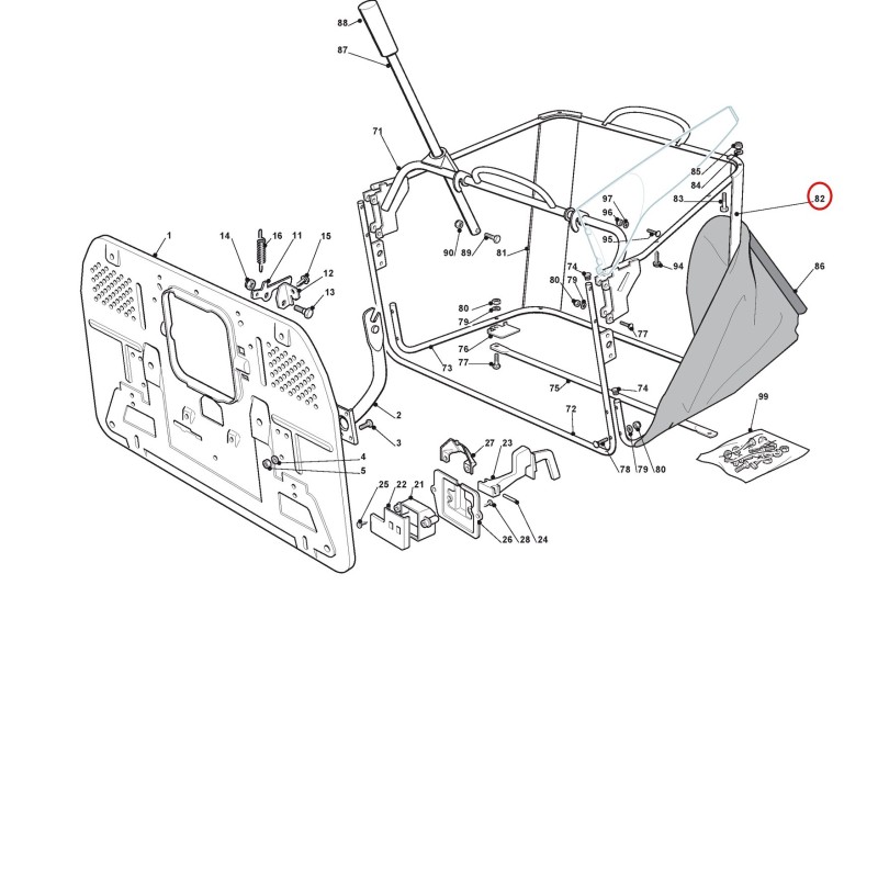 Left Corner Support 325032015/0 ORIGINAL STIGA Left Corner Support 325032015/0 ORIGINAL STIGA