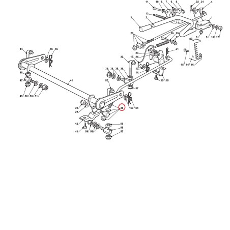 Leviers de connexion de tige d'assemblage Point d'appui 382000537/0 ORIGINAL STIGA | NewgardenParts.com