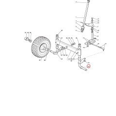 Left Spindle 384230403/0 ORIGINAL STIGA | NewgardenParts.com