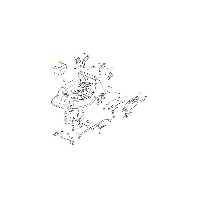 Mulchbrett 322140224/0 ORIGINAL STIGA