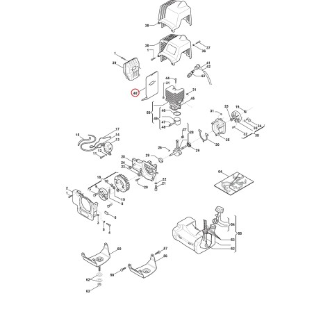 Joint de silencieux 3724070 ORIGINAL STIGA | NewgardenParts.com