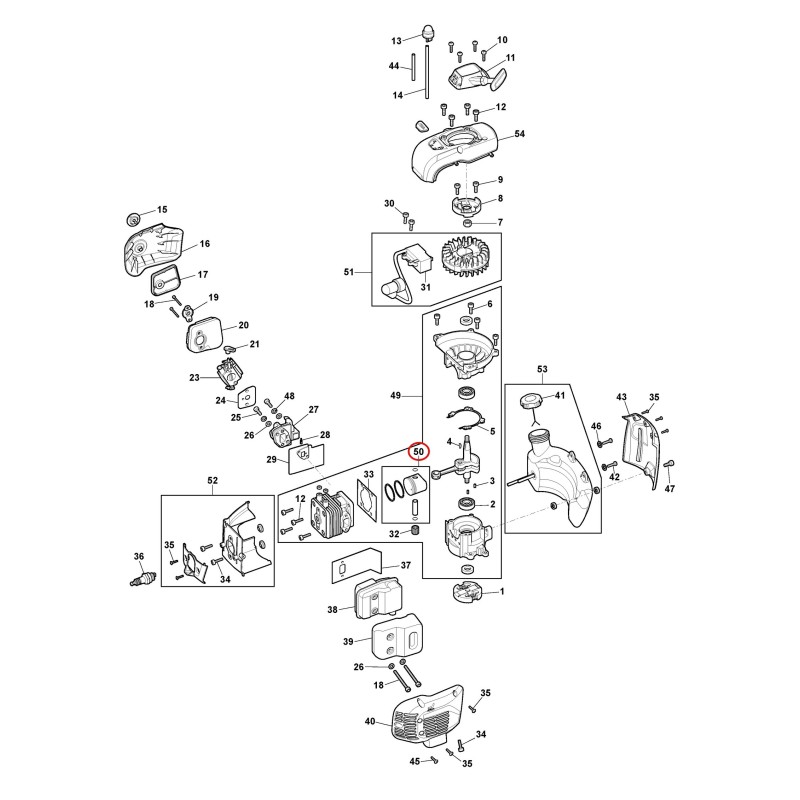 Kolbensatz 118805537/0 ORIGINAL STIGA