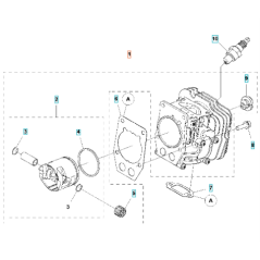VOLLSTÄNDIGER ZYLINDER 586341502 HUSQVARNA ORIGINAL | NewgardenParts.com