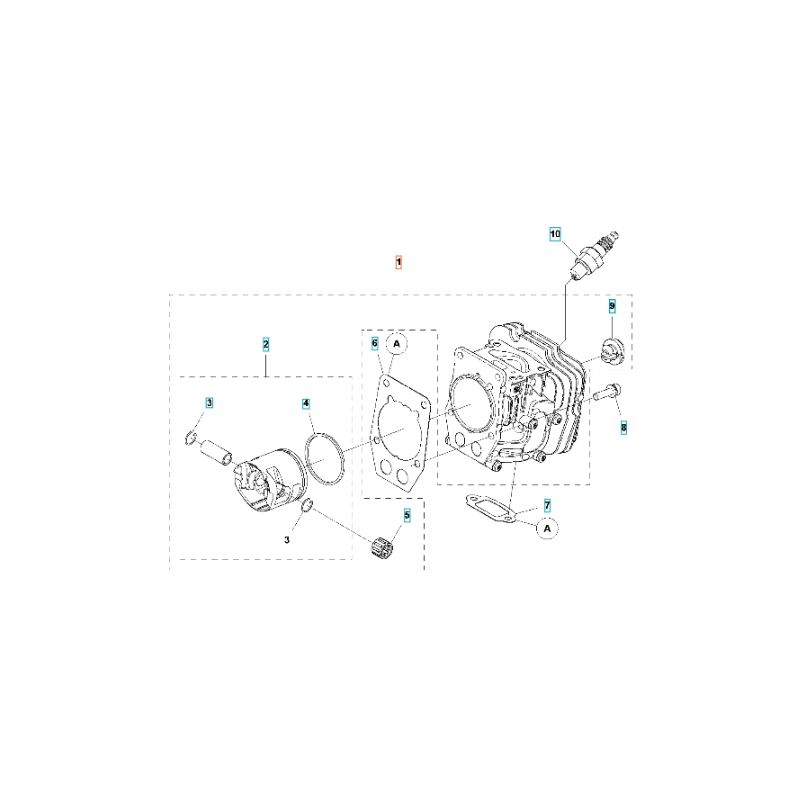 CYLINDRE COMPLET 586341502 HUSQVARNA ORIGINE