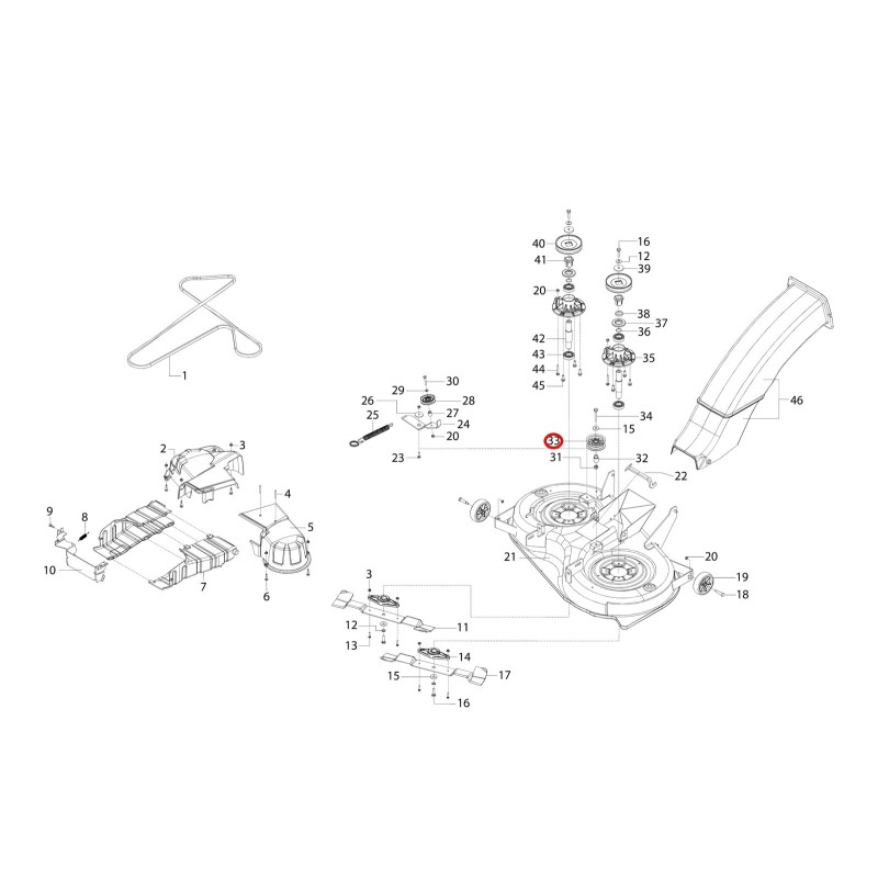 ANTRIEBSRAD AK473402 ORIGINAL OLEOMAC
