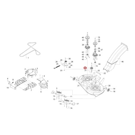 POULIE AK473402 ORIGINAL OLEOMAC | NewgardenParts.com