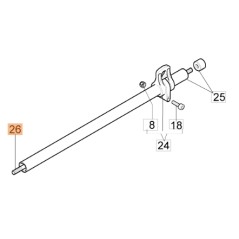 Albero trasmissione decespugliatore modelli BC24T ORIGINALE EMAK 61170075R | NewgardenParts.com