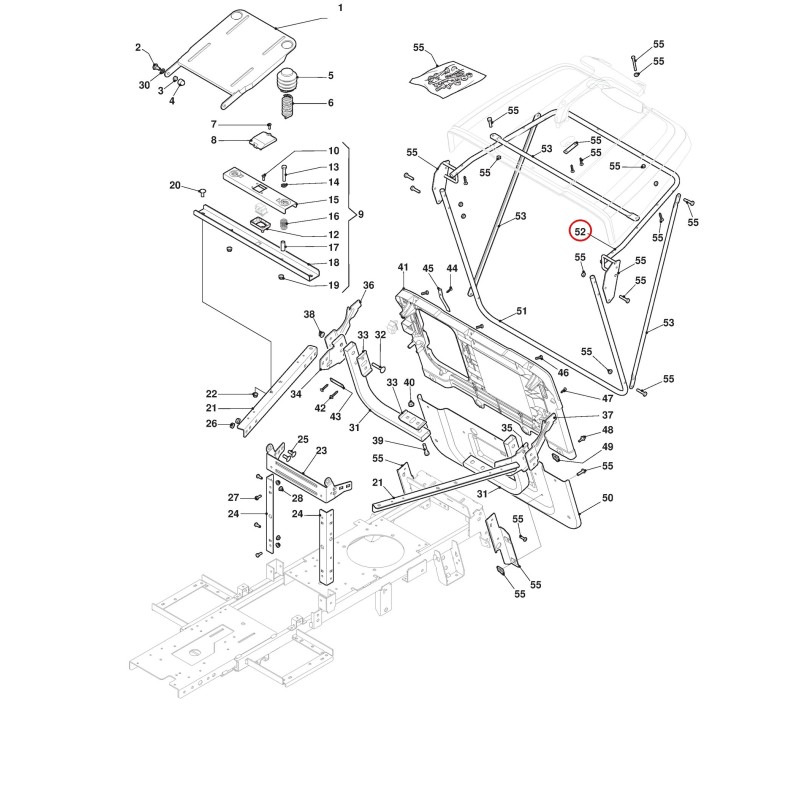 Upper Bag Frame 384801147/0 ORIGINAL STIGA Upper Bag Frame 384801147/0 ORIGINAL STIGA