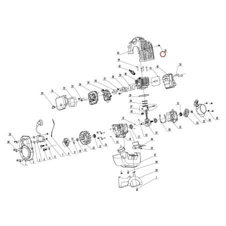 Tige de transmission interne pour application de sécateur 057739