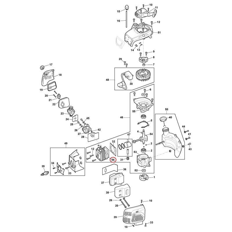 CYLINDRE 118806488/0 ORIGINAL STIGA
