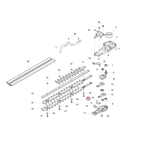 SCREW W58040022 ORIGINAL OLEOMAC | NewgardenParts.com