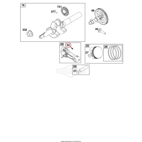 Vite BRIGGS & STRATTON 791784 050469 | NewgardenParts.com