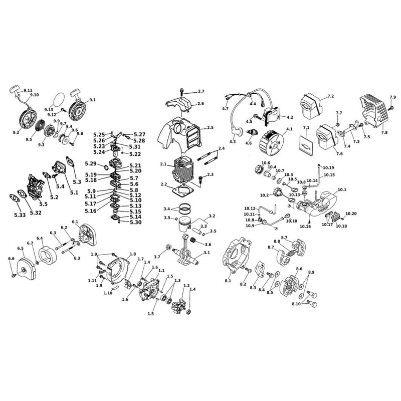 Standard segment kit MITSUBISHI diameter 31 mm 000019 Standard segment kit MITSUBISHI diameter 31 mm 000019