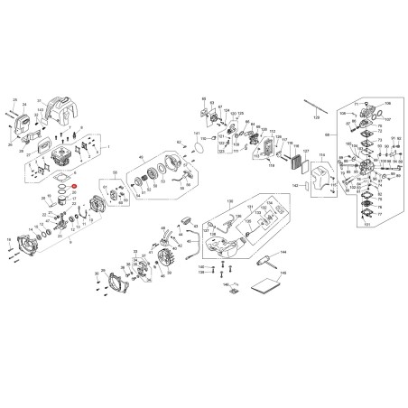 ZENOAH - KOMATSU standard segment kit diameter 43 mm 015152 | NewgardenParts.com