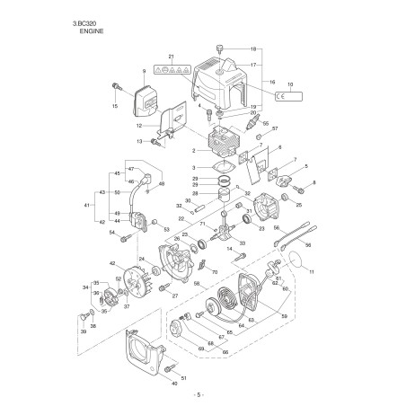 Standard segment kit MARUYAMA diameter 38 mm 017617 | NewgardenParts.com