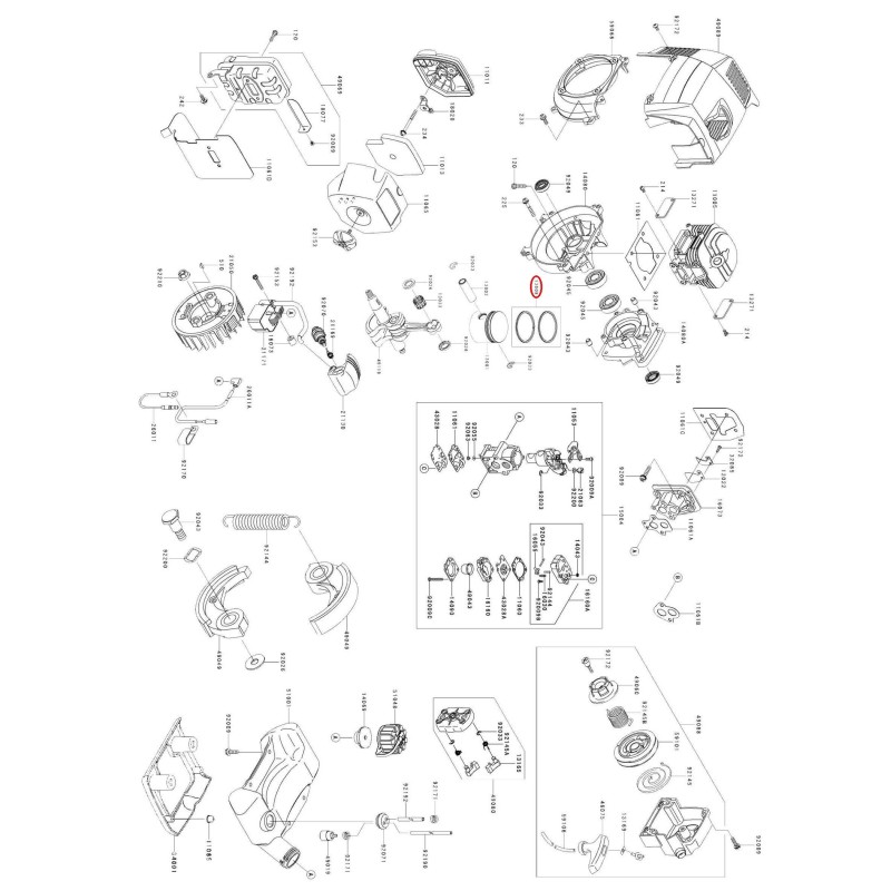 KAWASAKI standard segment kit diameter 42.5 mm 014963 KAWASAKI standard segment kit diameter 42.5 mm 014963
