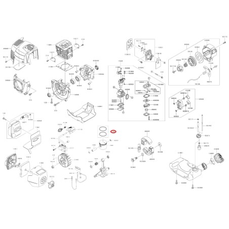 Standard segment kit KAWASAKI diameter 34 mm 011509 | NewgardenParts.com
