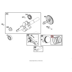 BRIGGS & STRATTON Standard Segment Kit 020275 | NewgardenParts.com
