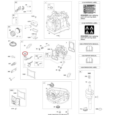 Apalancamiento BRIGGS & STRATTON 793513 030661 | NewgardenParts.com