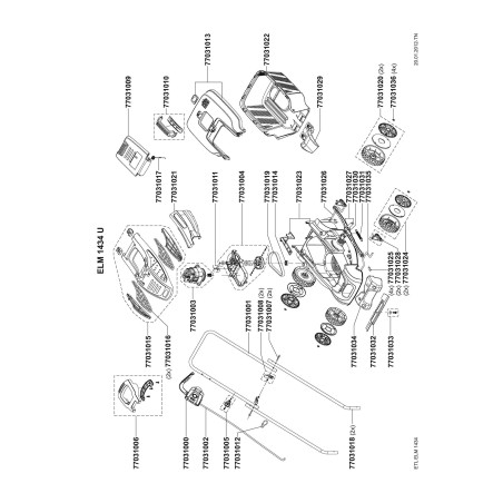 Vorderachse für IKRA Rasenmäher 043138 | NewgardenParts.com