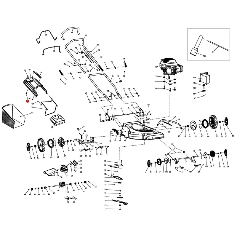 MOWOX Self-Tapping Grass Bag Screws 045889