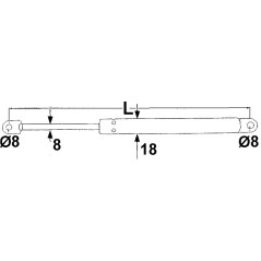 HOOD OPENING CYLINDER 00061688 | NewgardenParts.com